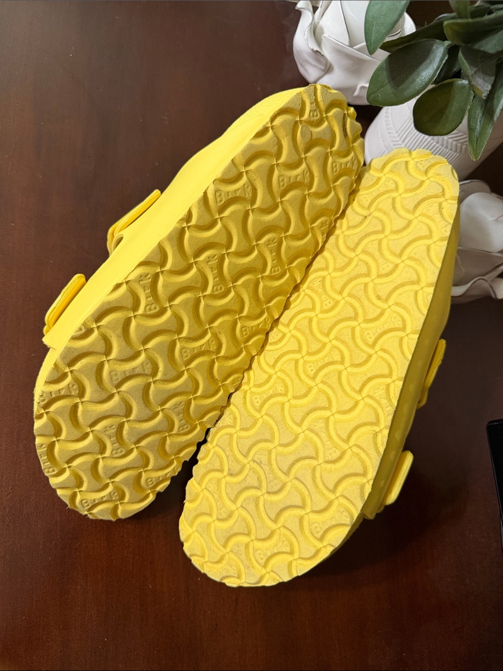 Birkenstock Size 40/ 9 US Yellow Double-Buckle EVA Sandals - Picture 9 of 10